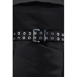 Black Polyester Casual Dress