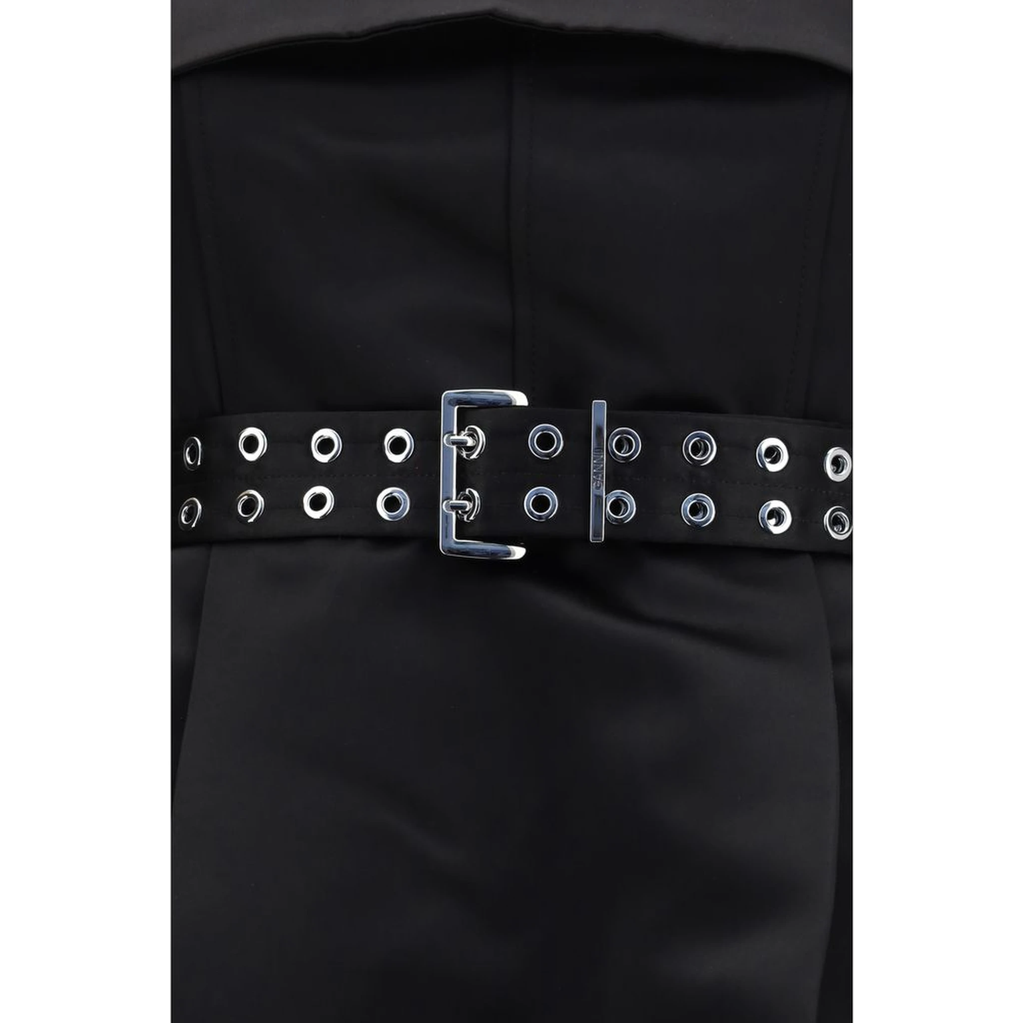 Black Polyester Casual Dress