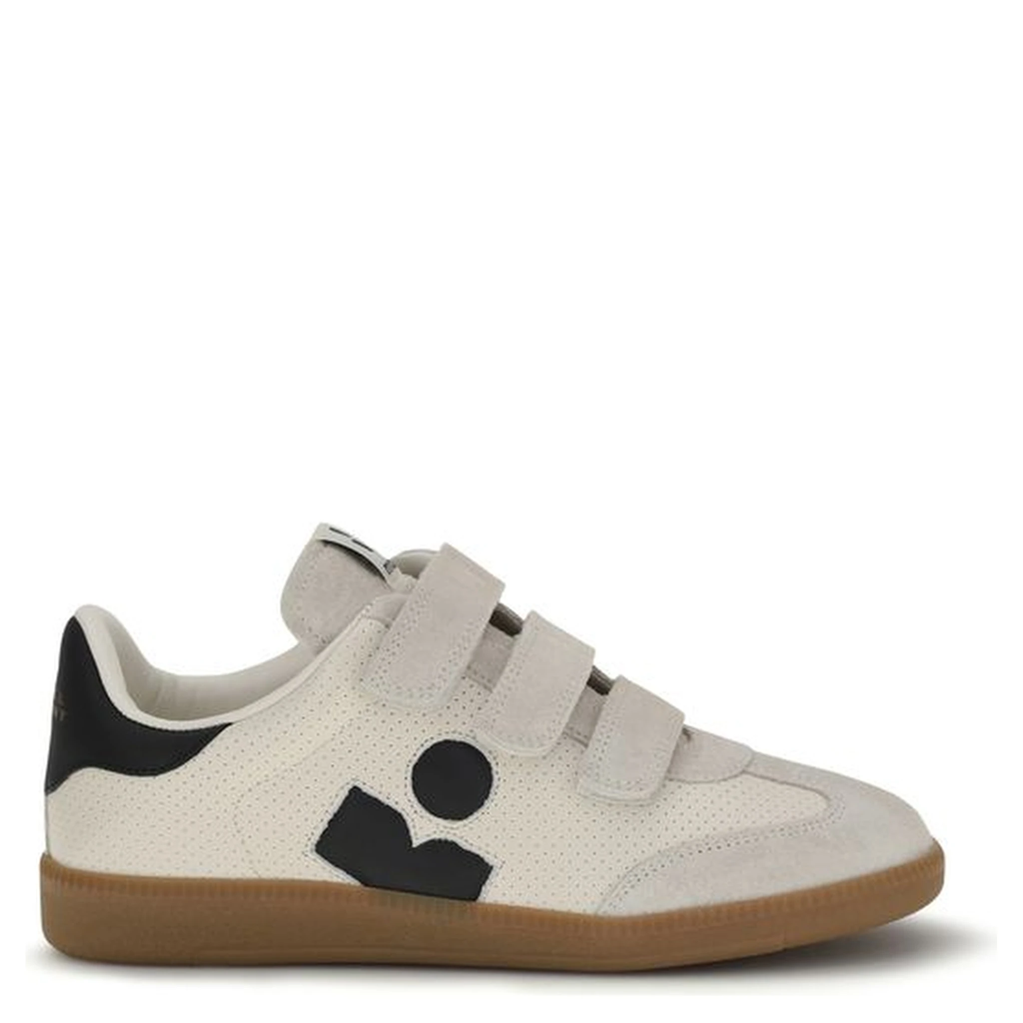 Beige Calf Leather Bos Taurus Low Top Sneakers
