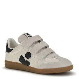 Beige Calf Leather Bos Taurus Low Top Sneakers
