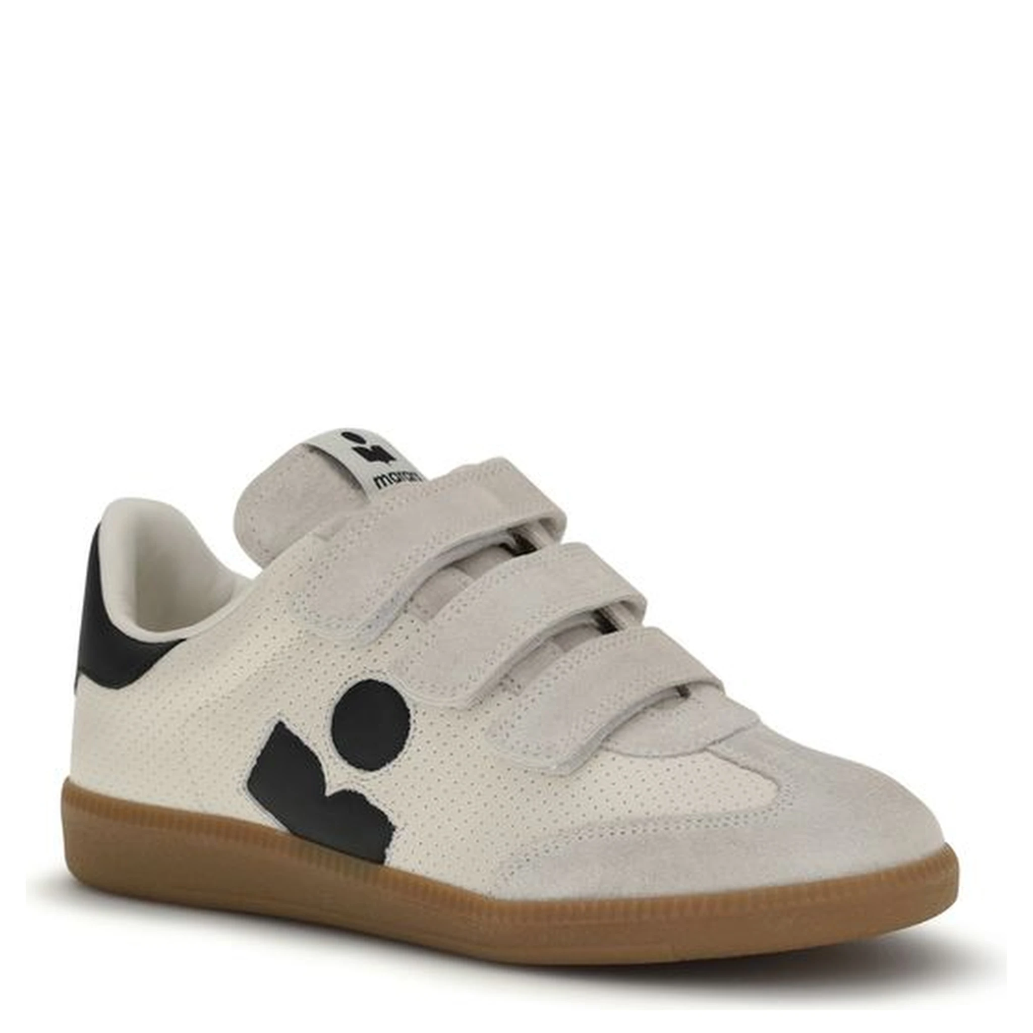 Beige Calf Leather Bos Taurus Low Top Sneakers