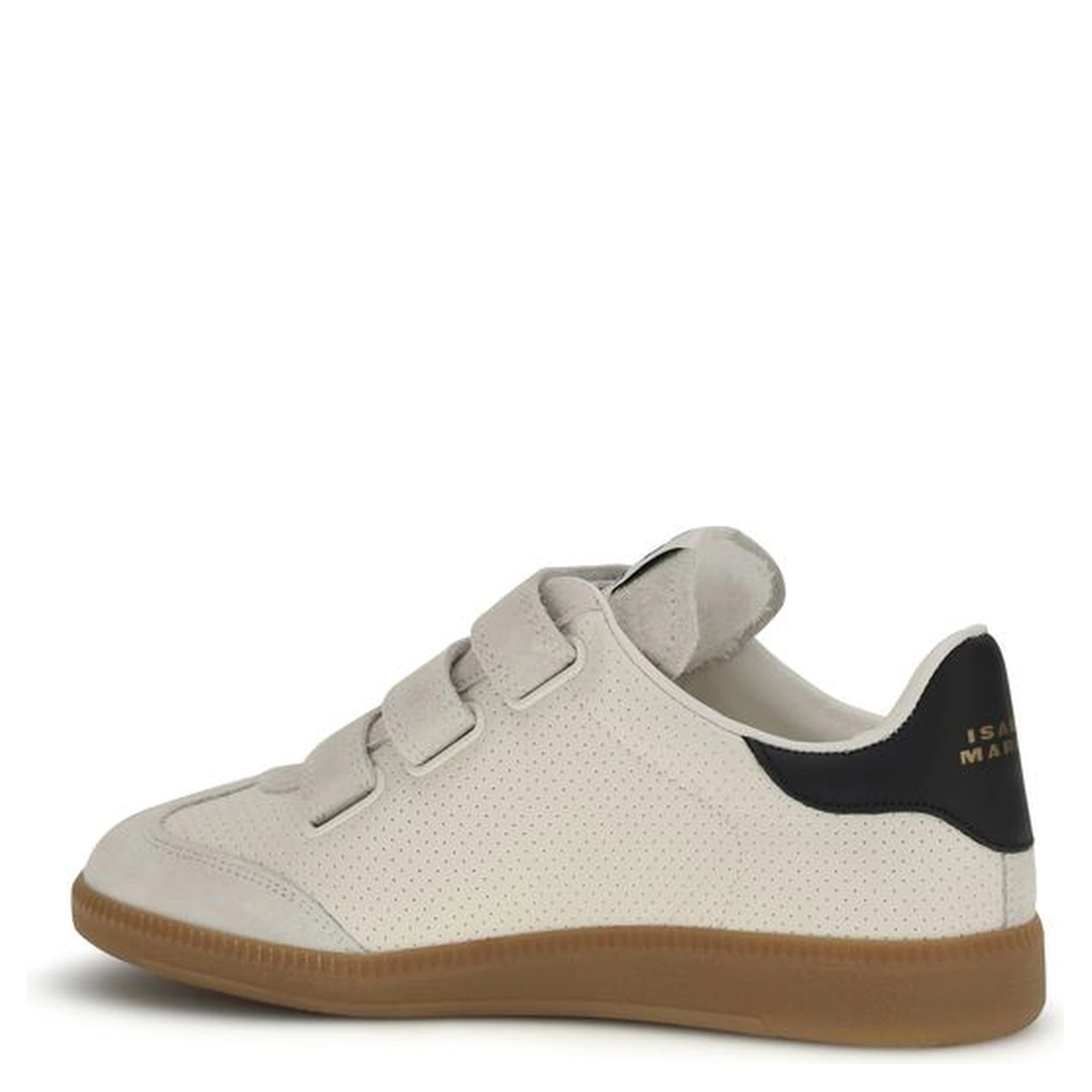 Beige Calf Leather Bos Taurus Low Top Sneakers