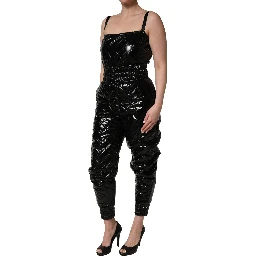 Black Sleeveless Romper Jumpsuit Dress