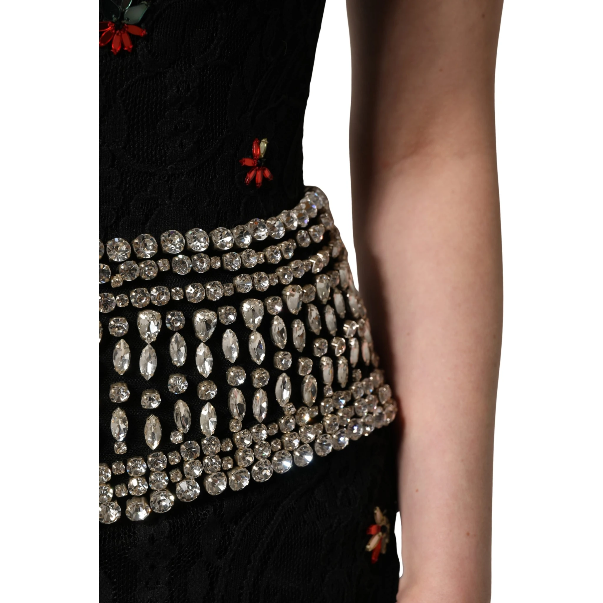 Black Sequin Embellished Sheath Mini Dress