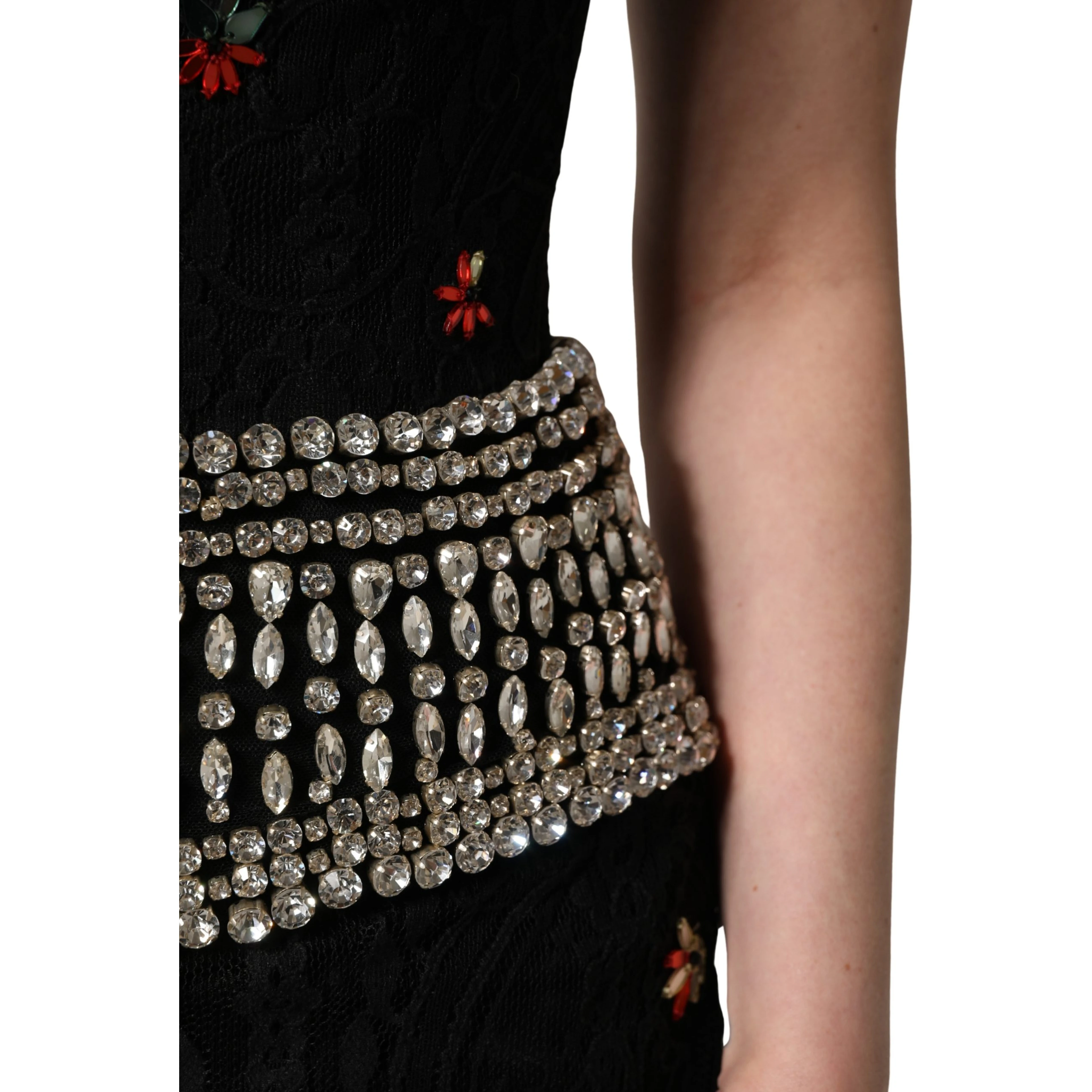 Black Sequin Embellished Sheath Mini Dress