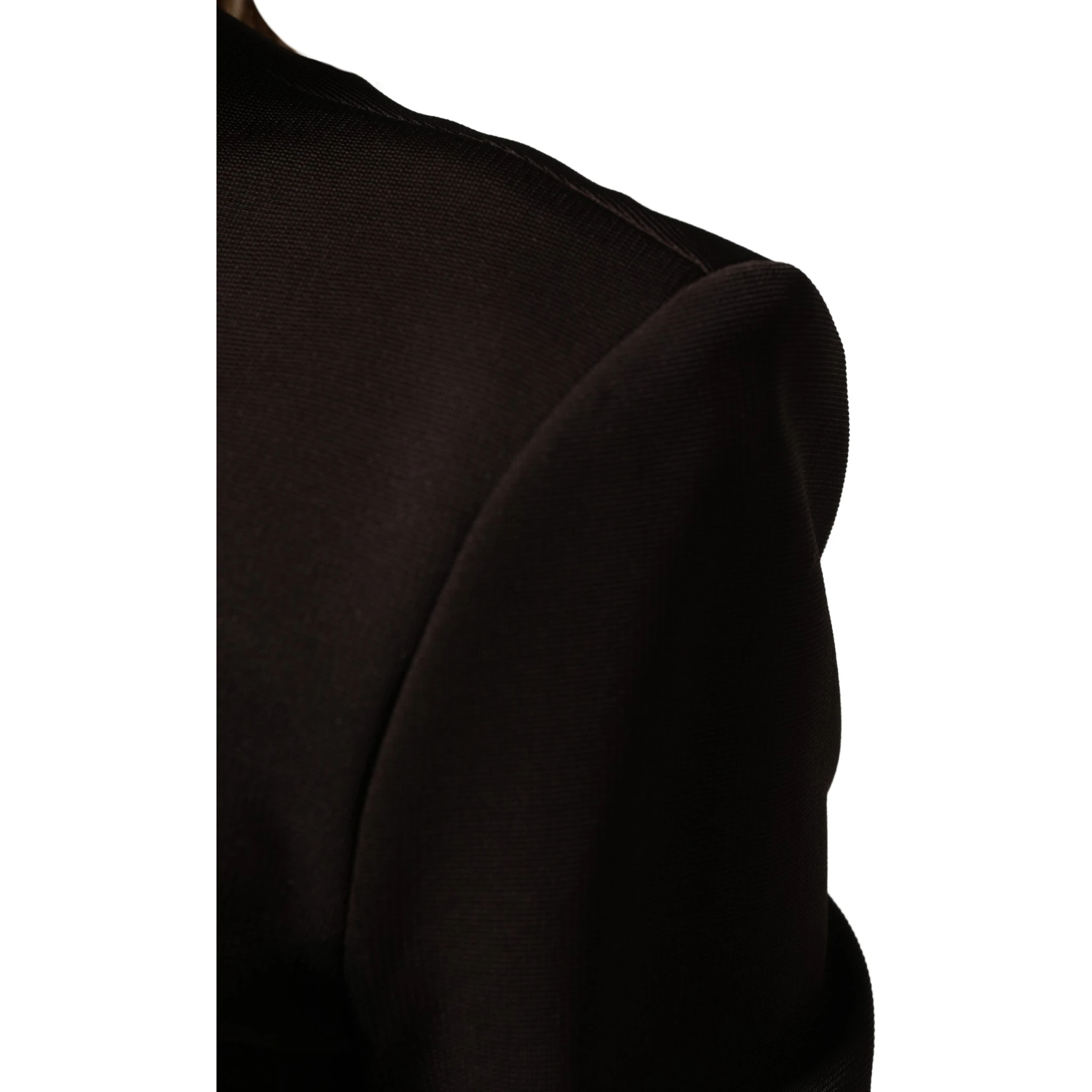 Brown Turtleneck Jersey Long Maxi Dress