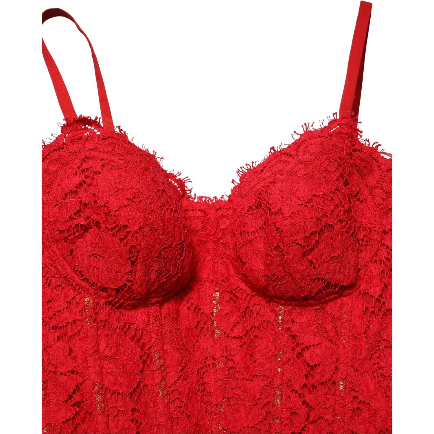 Red Corset Lace Bodice Draped Long Gown Dress