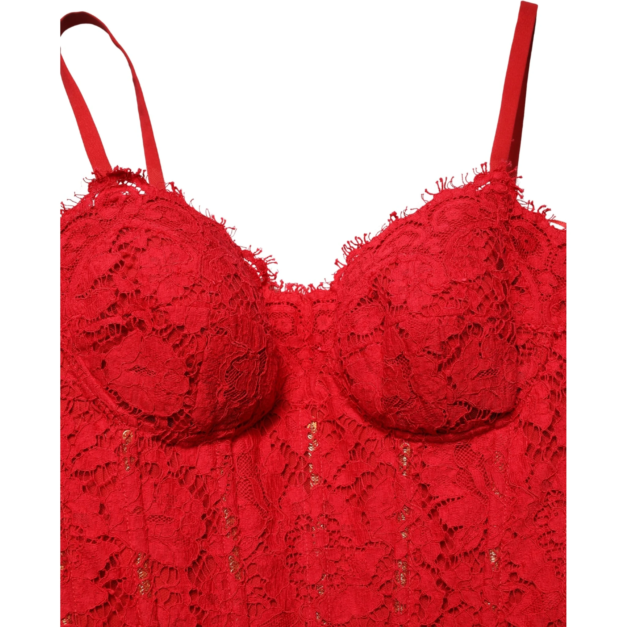 Red Corset Lace Bodice Draped Long Gown Dress