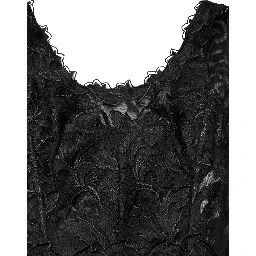 Black Lace Full Length Evening Gown Dress