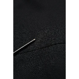 Black Silk Button Bodice Sheath Maxi Dress