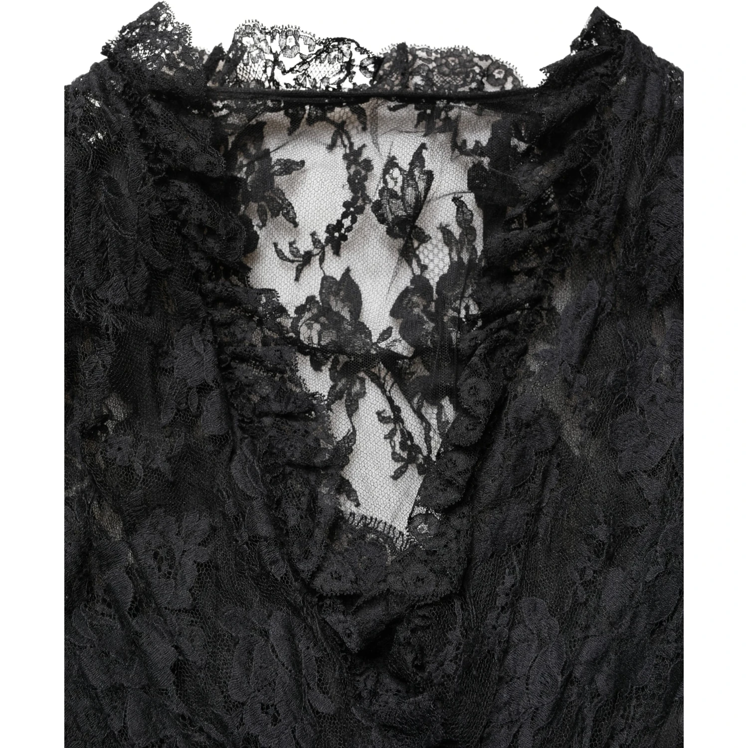 Black Lace A-line Long Evening Gown Dress