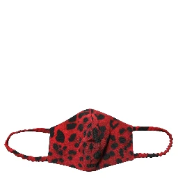 Red Leopard Print Sheath Long Sleeve Dress