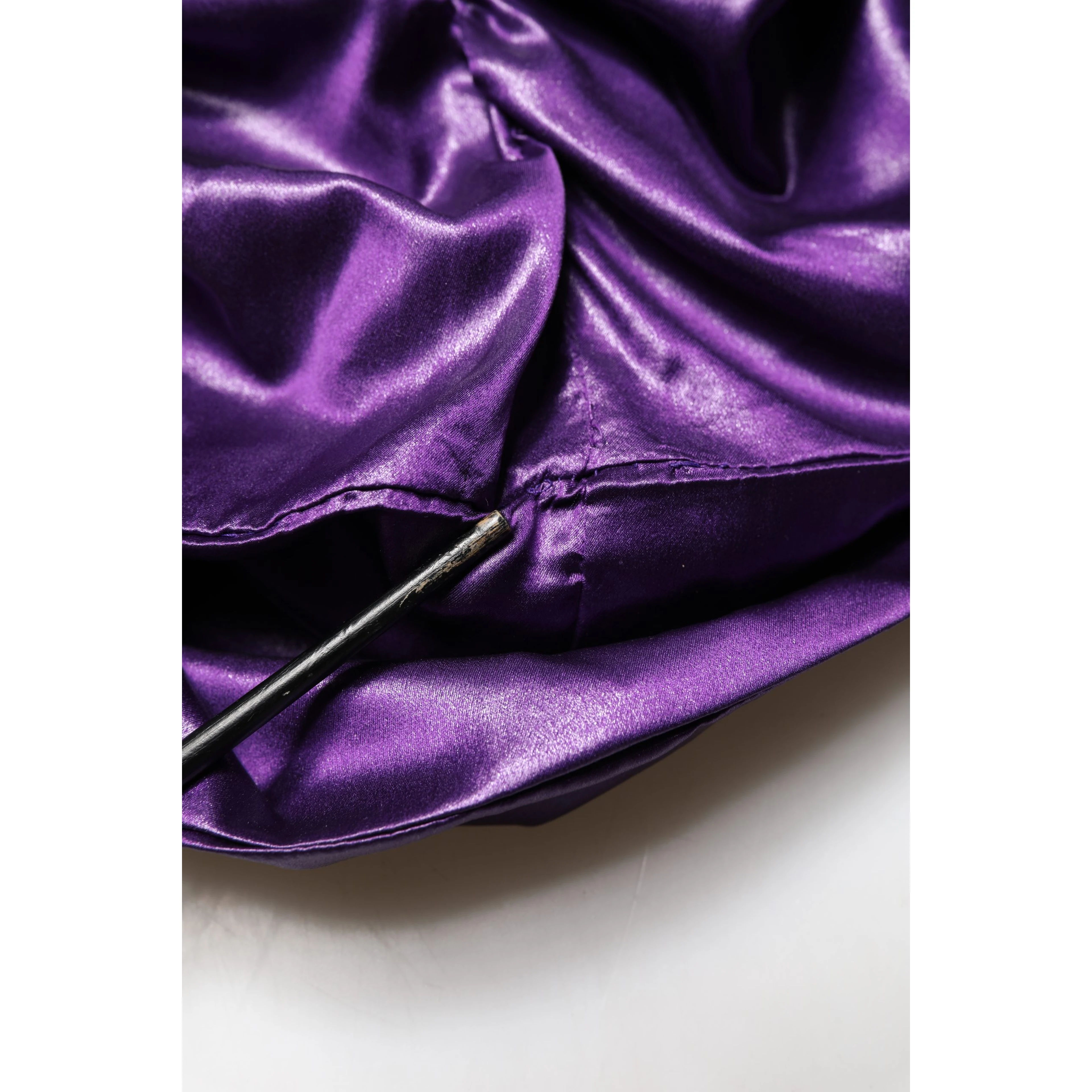 Metallic Purple Long Sleeve Cut-Out Mini Dress