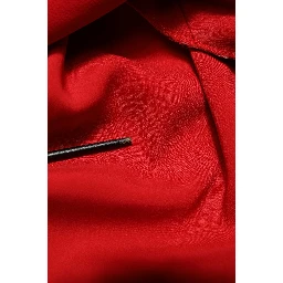 Red Corset Lace Bodice Draped Long Gown Dress