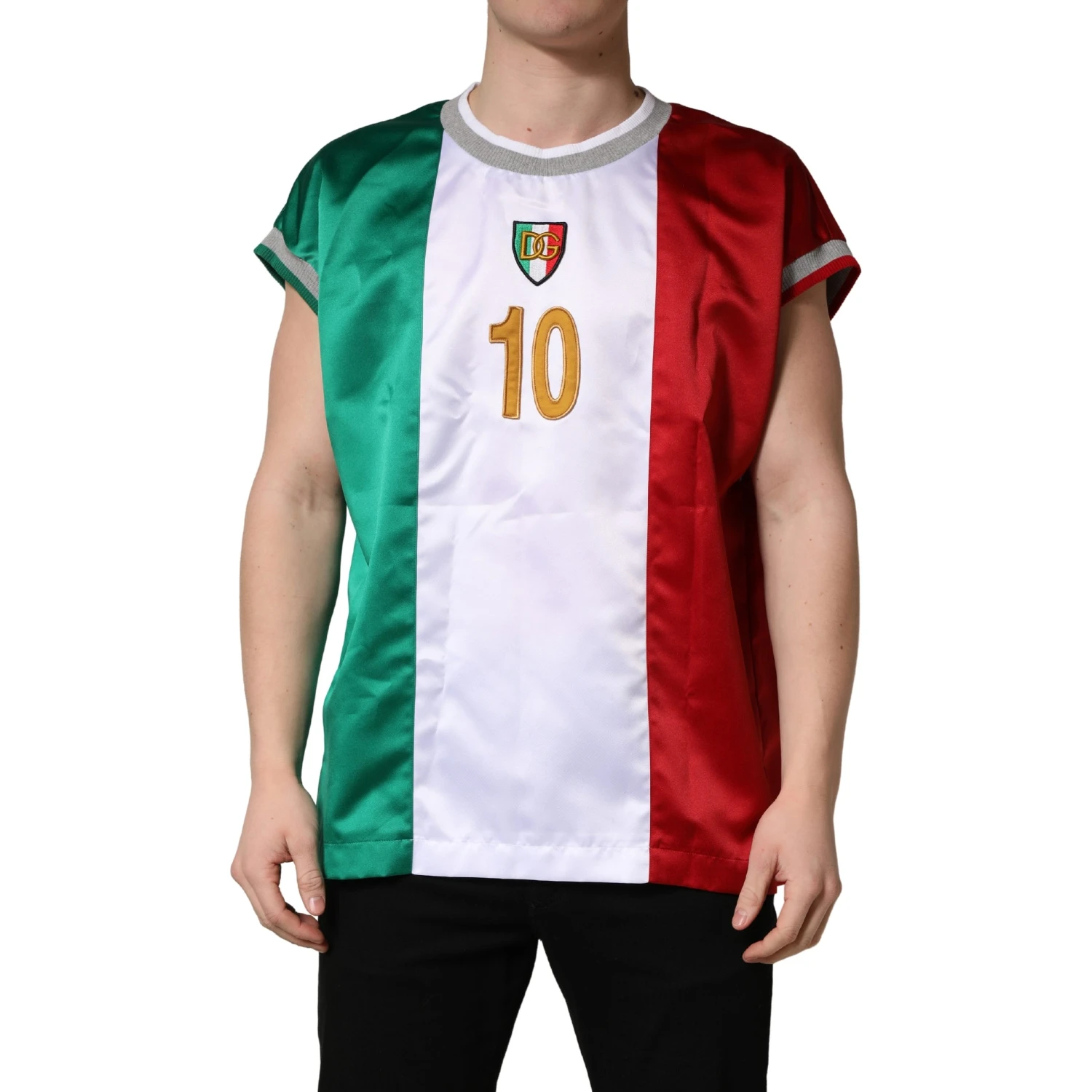 Multicolor Italian DG Logo Crew Neck T-shirt