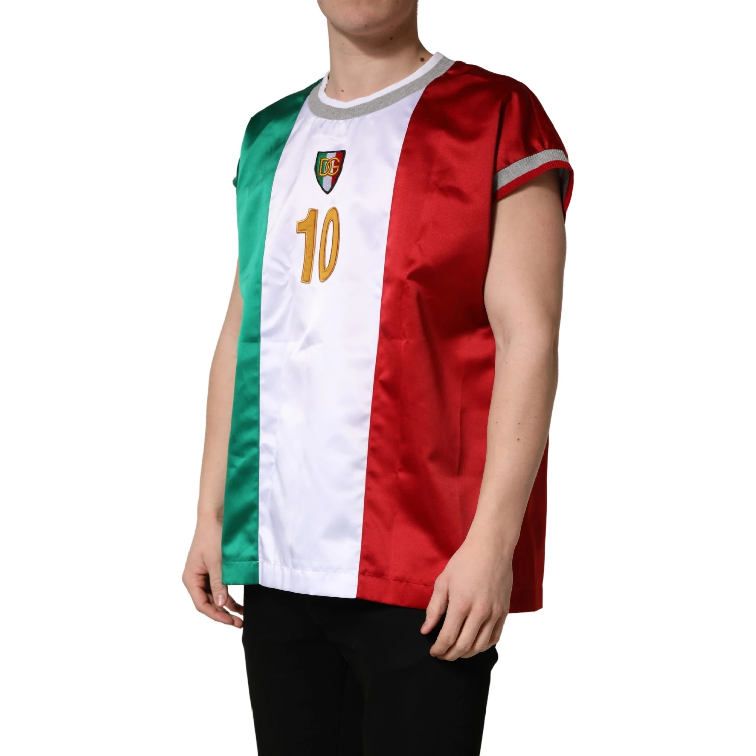 Multicolor Italian DG Logo Crew Neck T-shirt