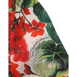 Multicolor Floral Long Sleeves V-neck Dress