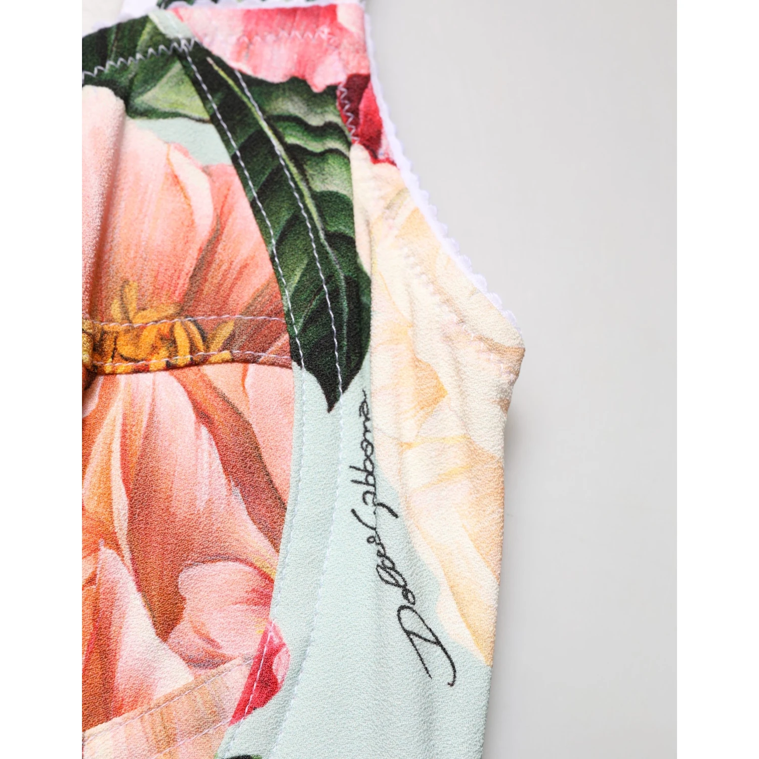 Multicolor Floral Print Viscose Sheath Dress