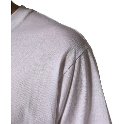 White Oversized Cotton Men Crew Neck T-shirt