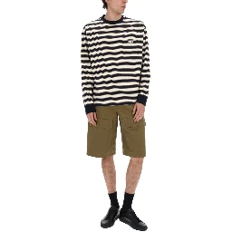 SHORTS IN COTONE CON PATCH LOGO