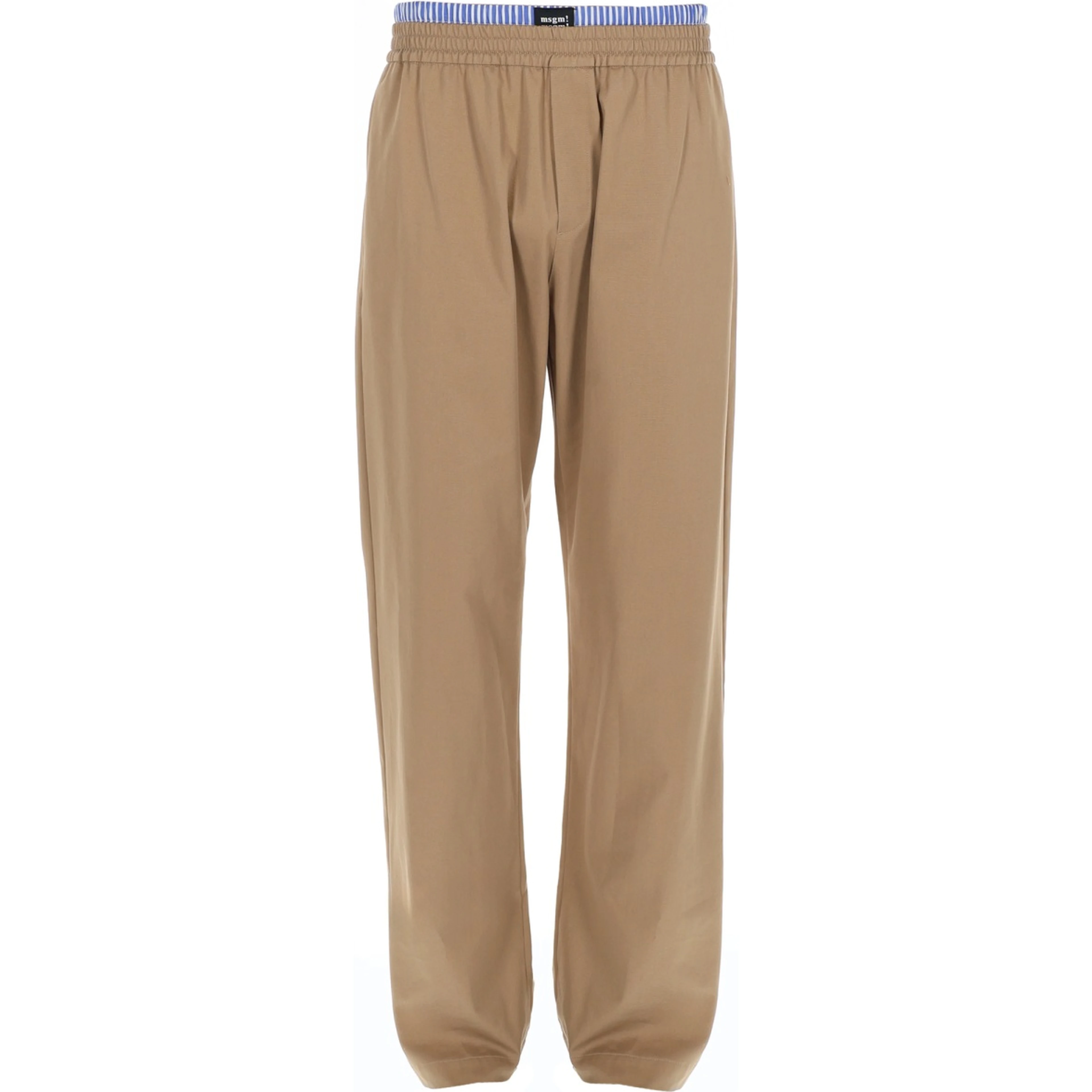 PANTALONE IN COTONE CON DOPPIO ELASTICO