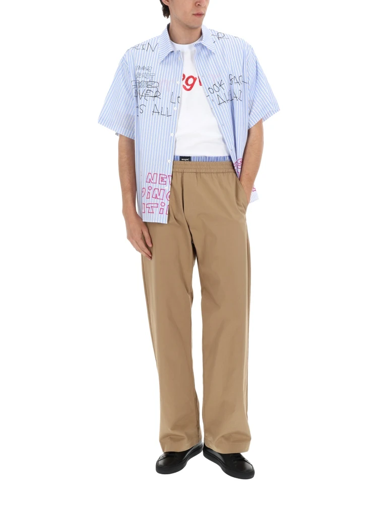 PANTALONE IN COTONE CON DOPPIO ELASTICO alternative