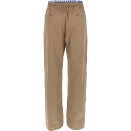 PANTALONE IN COTONE CON DOPPIO ELASTICO