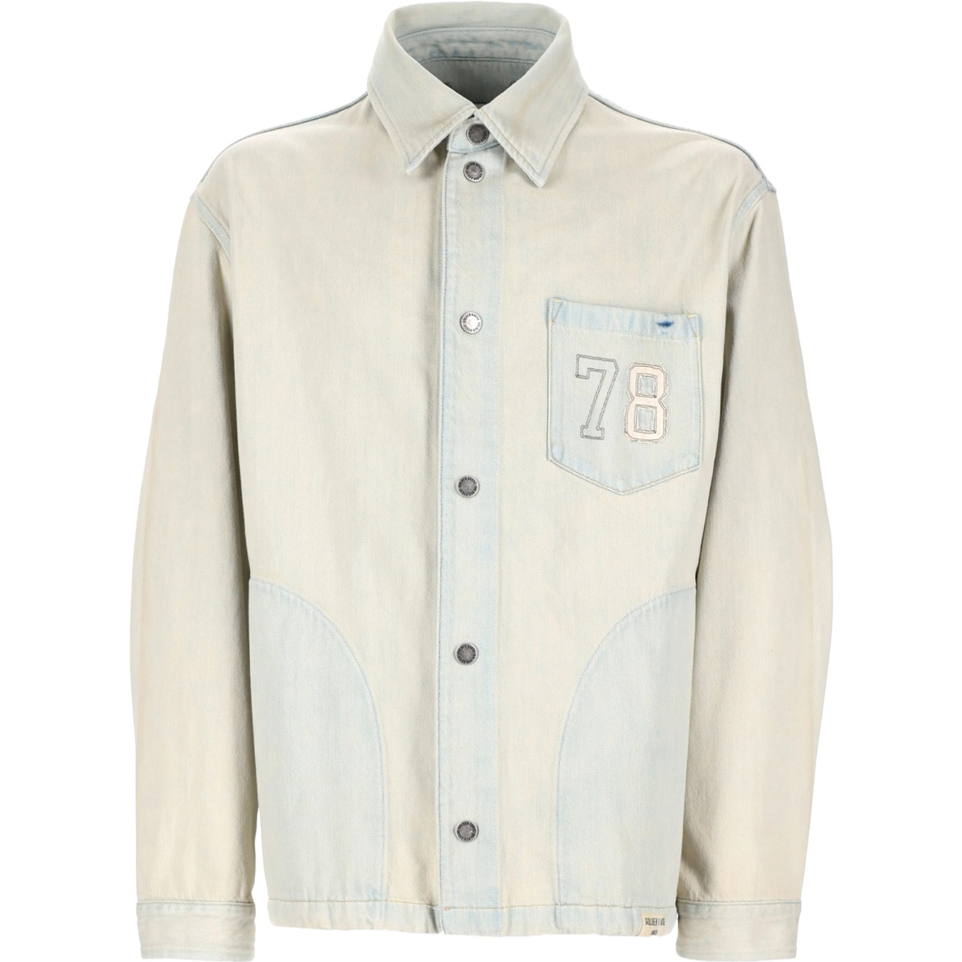 GIACCA IN DENIM CON TASCA RICAMATA