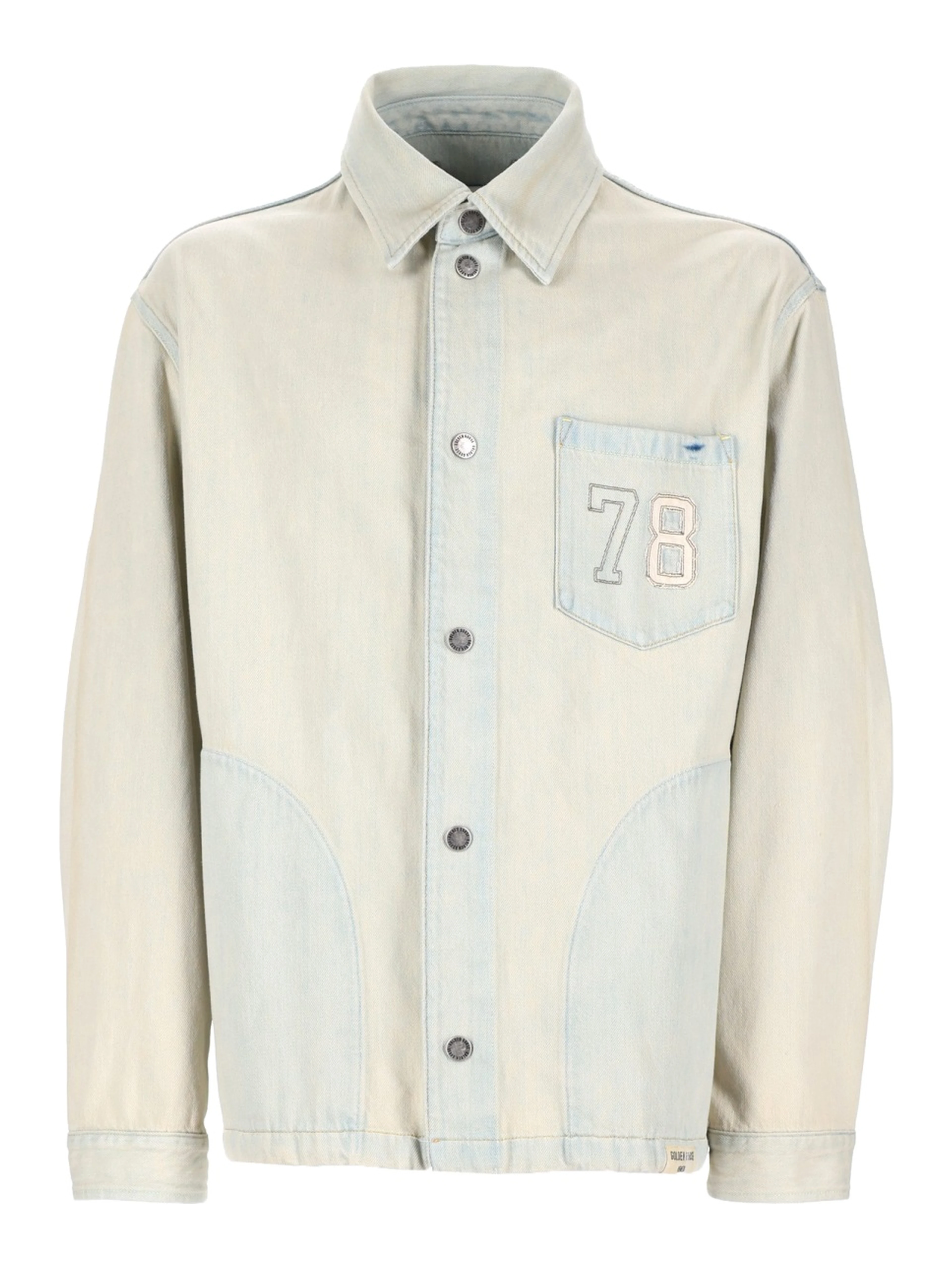 GIACCA IN DENIM CON TASCA RICAMATA