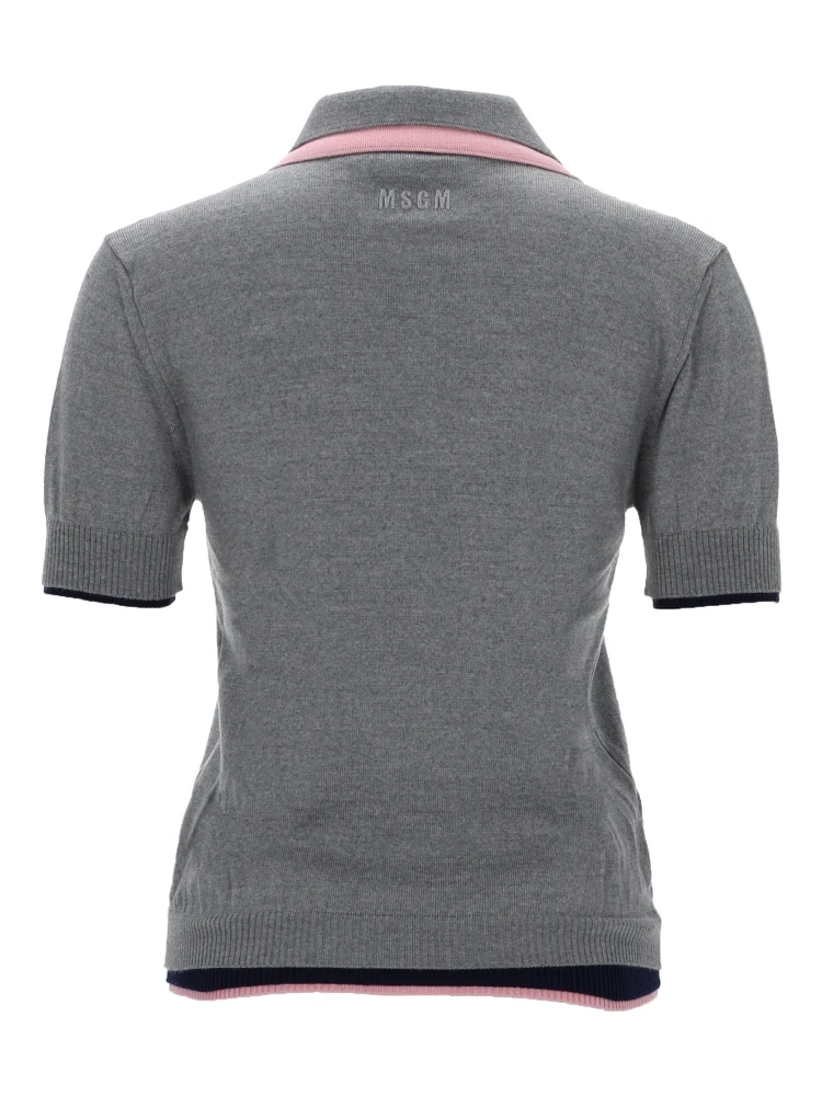 POLO IN LANA CON DOPPIO BORDO alternative