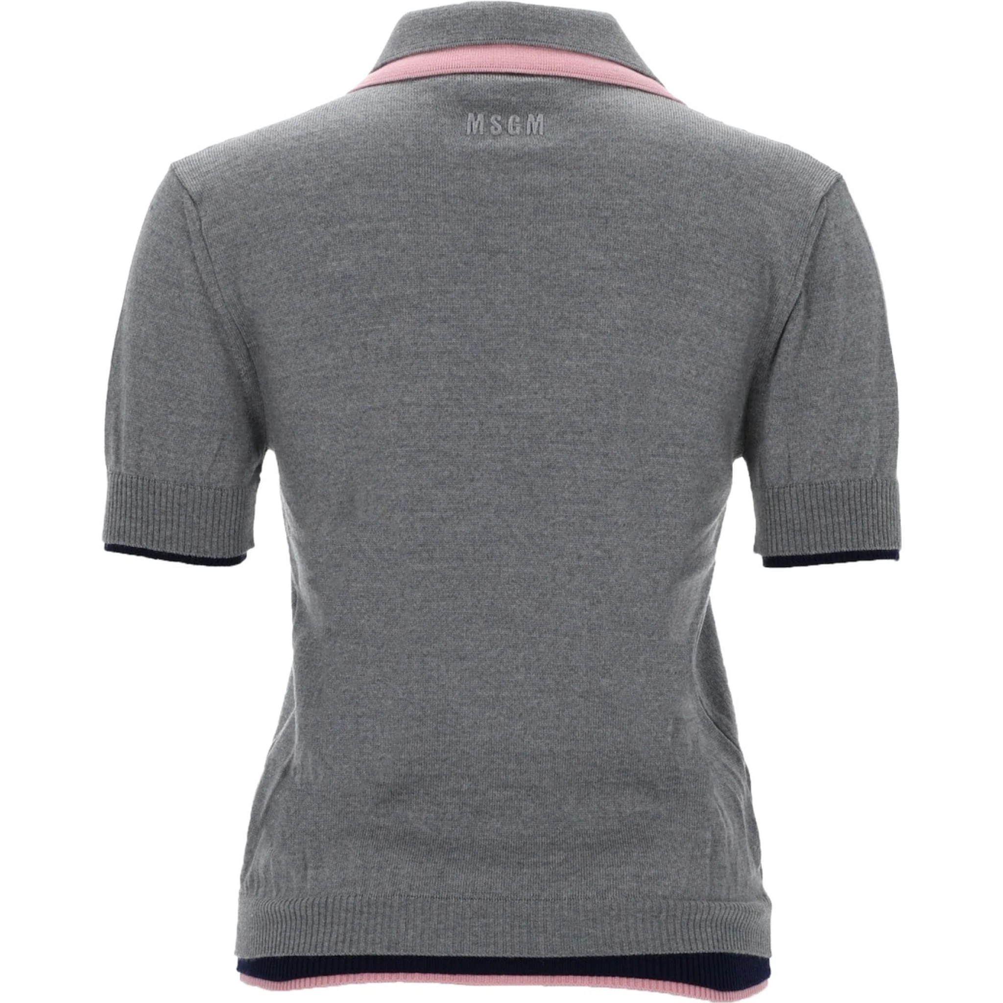 POLO IN LANA CON DOPPIO BORDO