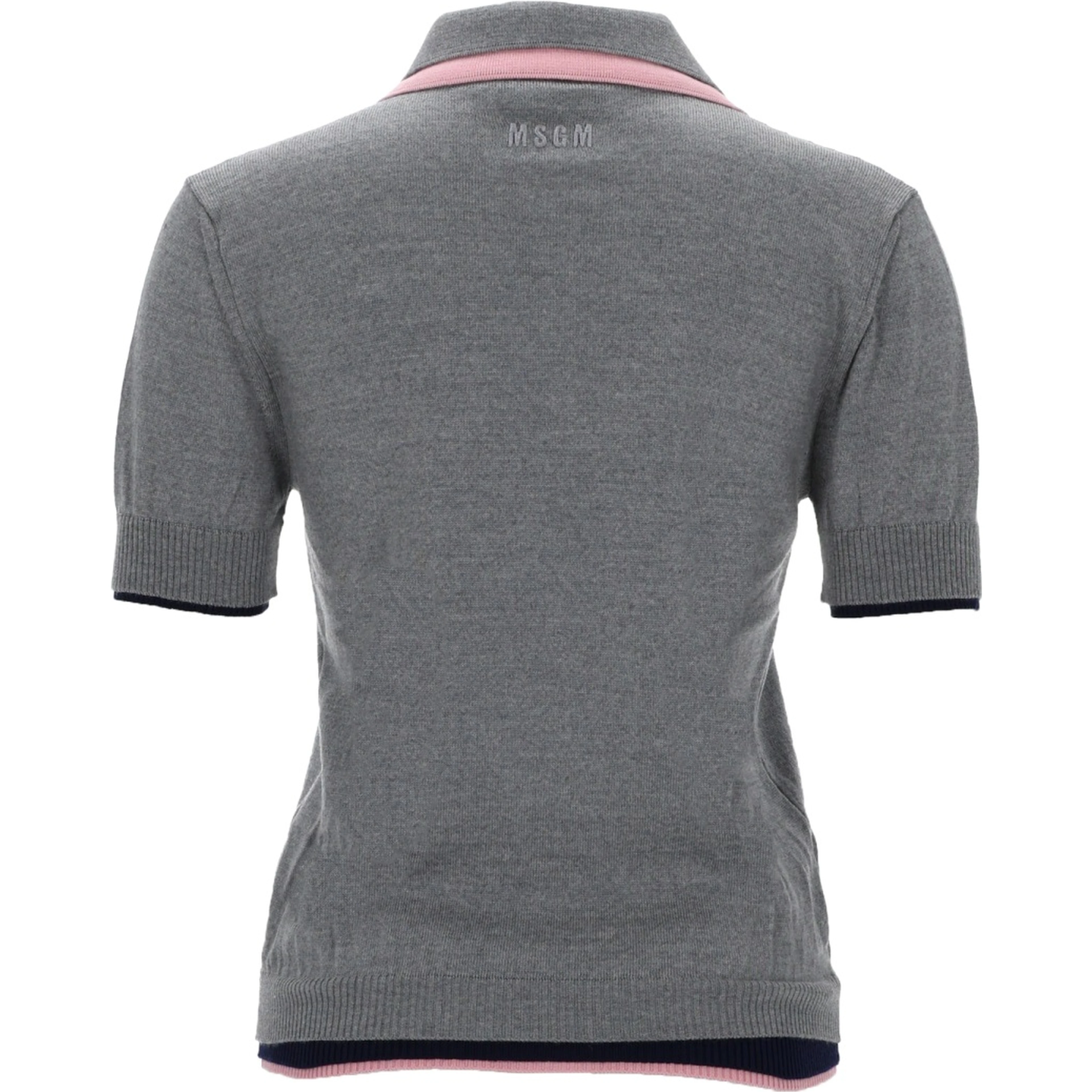 POLO IN LANA CON DOPPIO BORDO