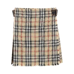 MINIGONNA KILT IN LANA CHECK