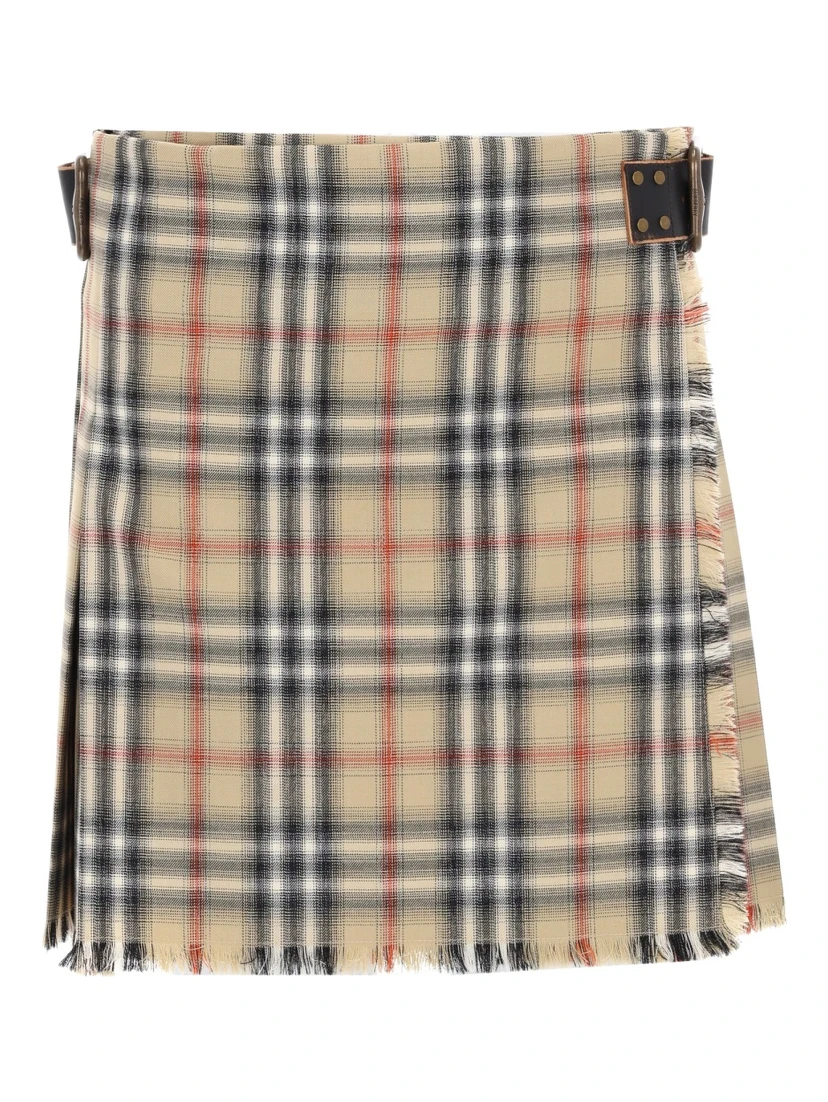MINIGONNA KILT IN LANA CHECK