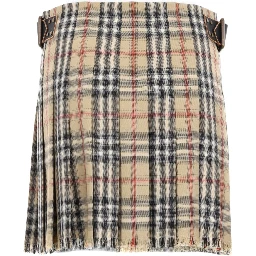 MINIGONNA KILT IN LANA CHECK