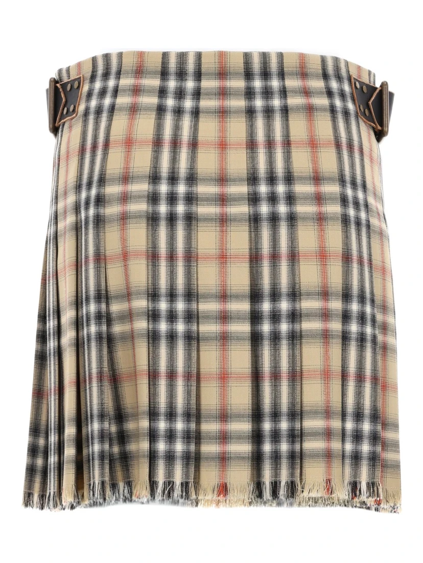 MINIGONNA KILT IN LANA CHECK