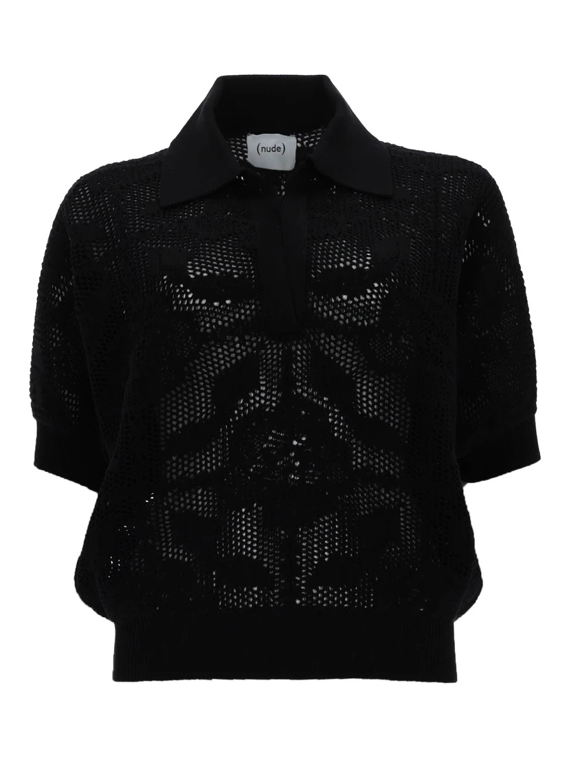 POLO IN MAGLIA TRAFORATA