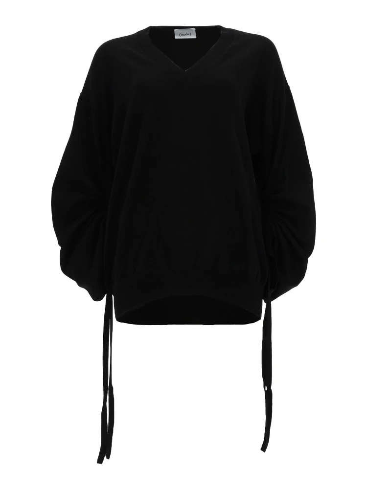 MAGLIA IN COTONE CON SCOLLO A V