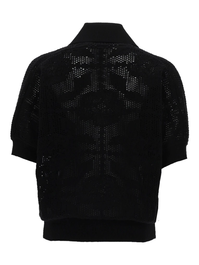 POLO IN MAGLIA TRAFORATA