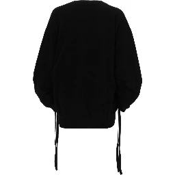 MAGLIA IN COTONE CON SCOLLO A V