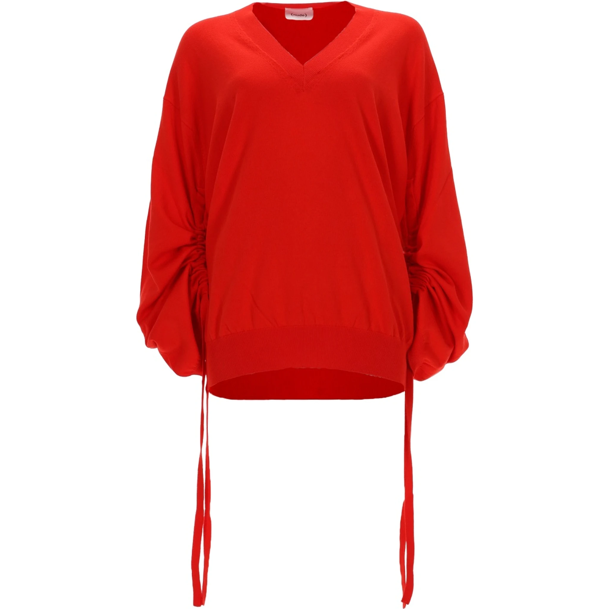 MAGLIA IN COTONE CON SCOLLO A V