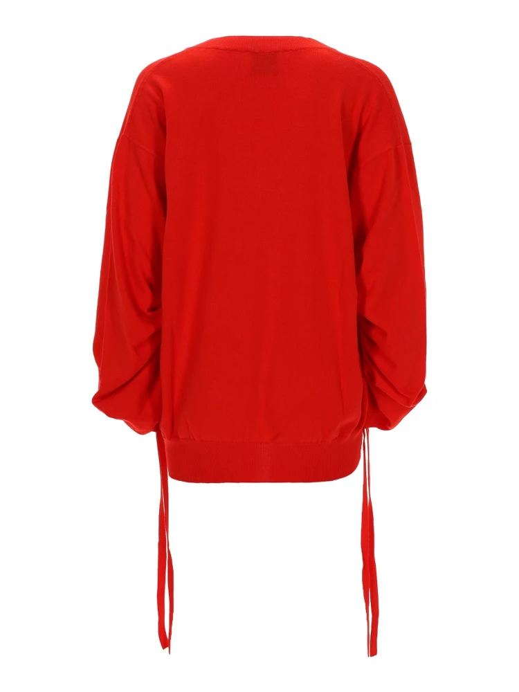 MAGLIA IN COTONE CON SCOLLO A V alternative