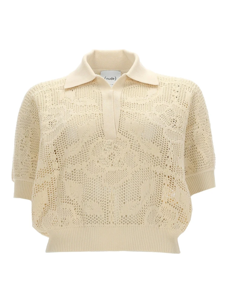 POLO IN MAGLIA TRAFORATA