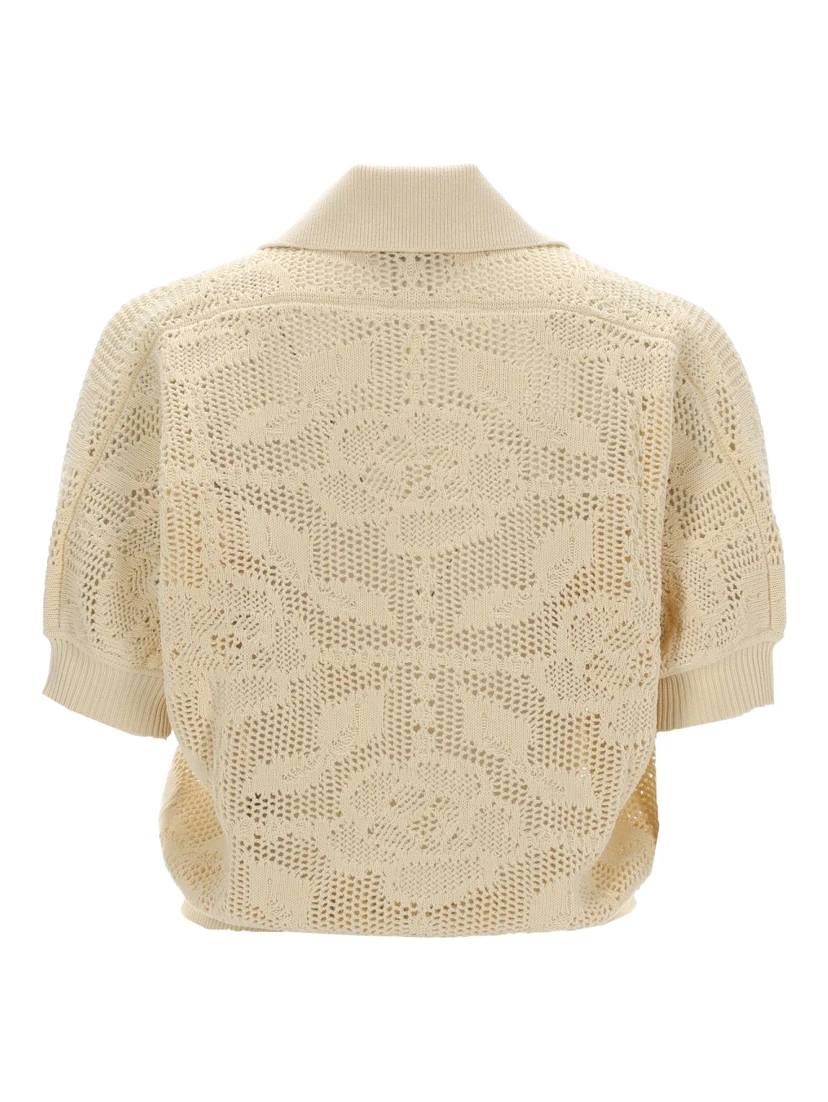 POLO IN MAGLIA TRAFORATA