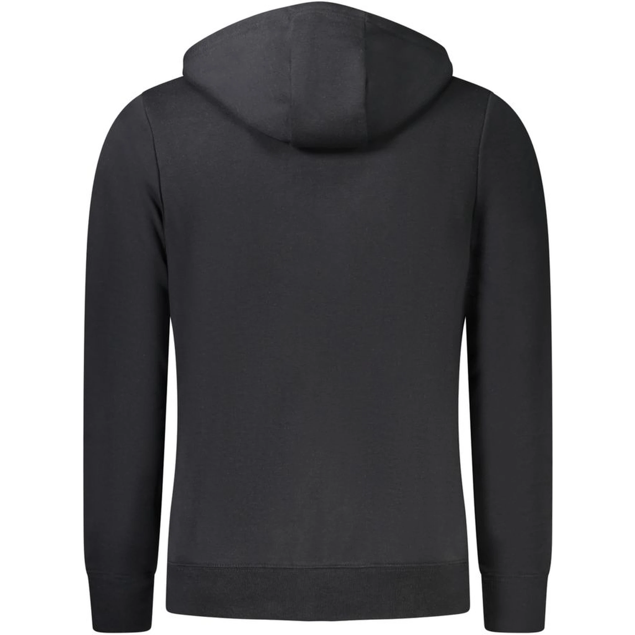 Black Cotton Men's Hoodie