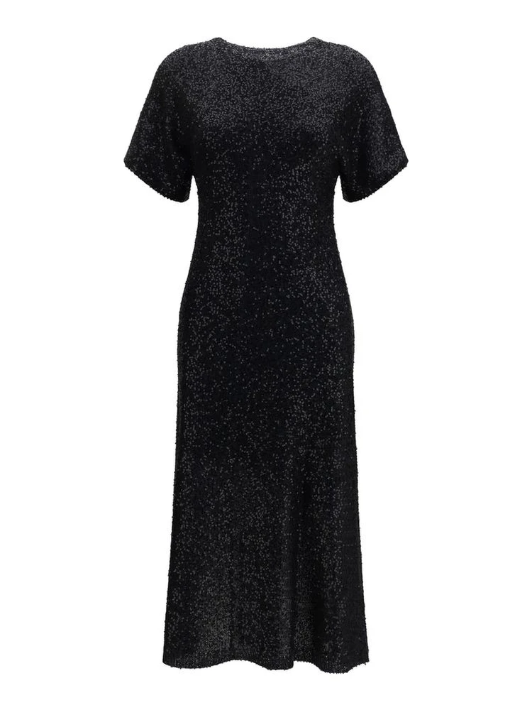 Black Linen Cocktail Dress