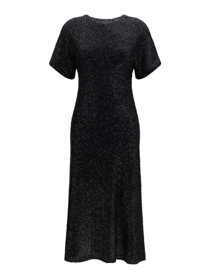 Black Linen Cocktail Dress