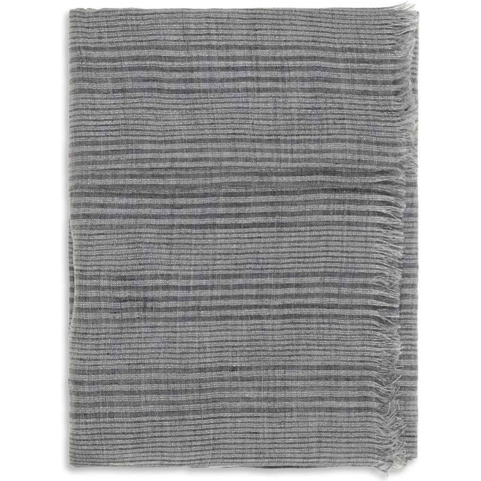 Gray Linen Scarf