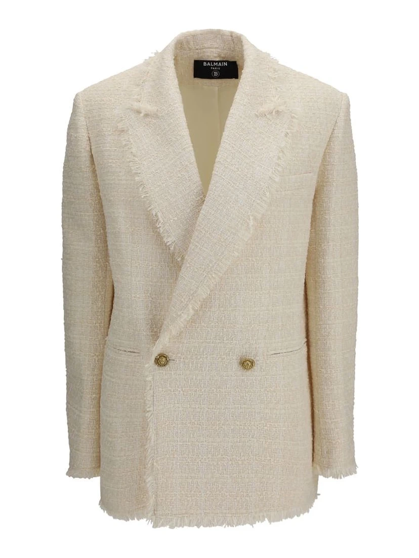 Beige Polyester Jackets And Coat