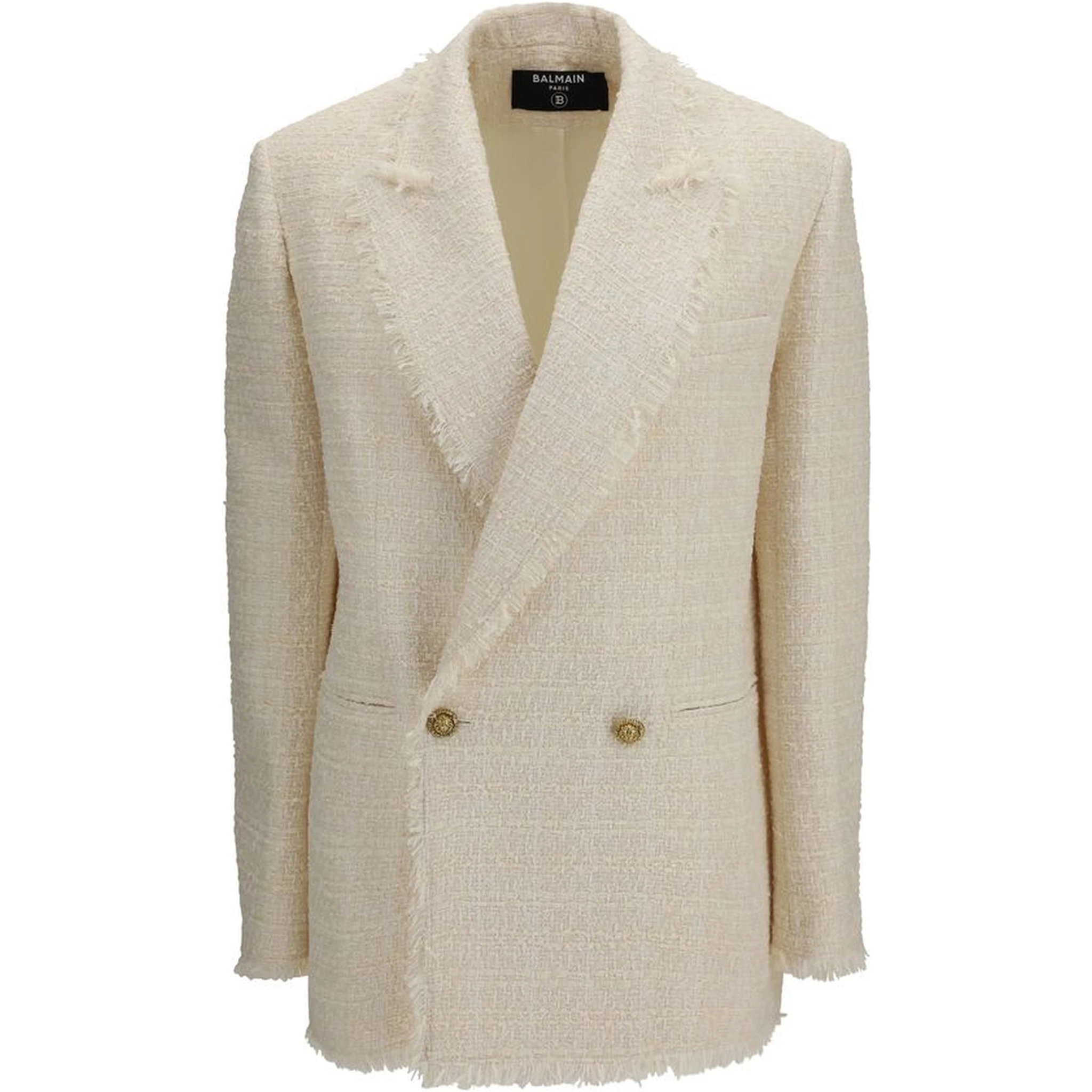 Beige Polyester Jackets And Coat